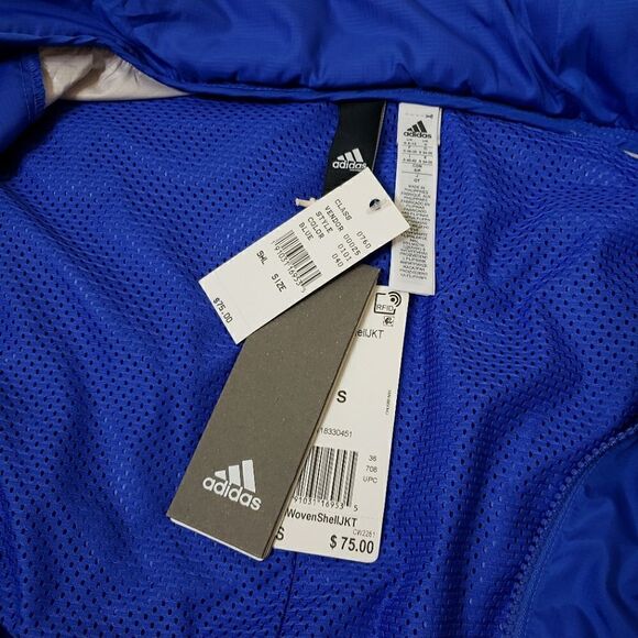 Adidas NWT ID Woven Shell Jacket Windbreaker W/ Hideaway Hood - Picture 9 of 11